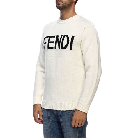 fendi white suit|fendi sweater for men.